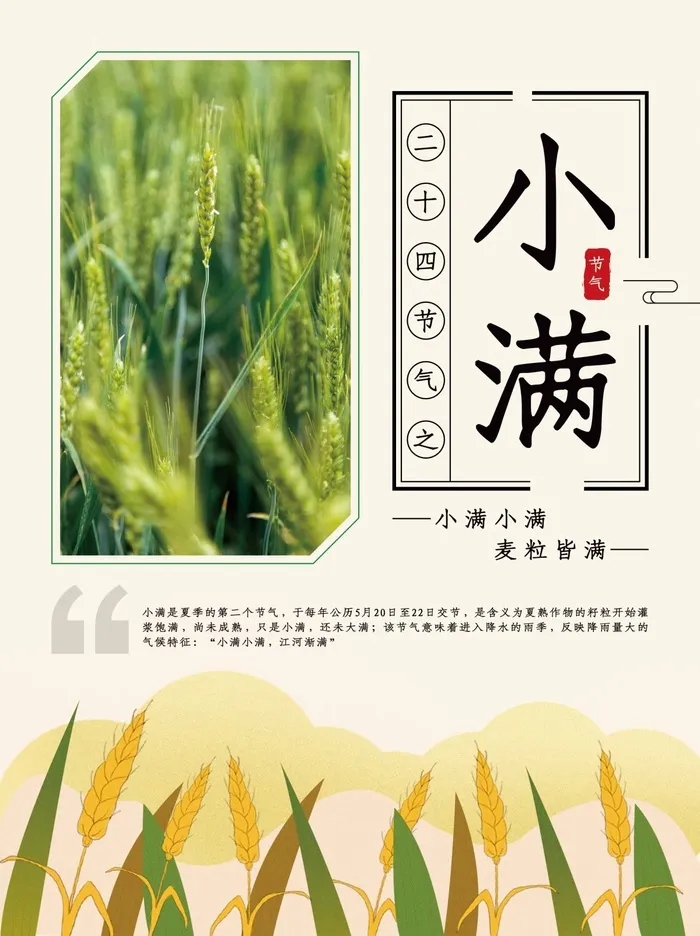 小满 小满营销海报psd模版下载
