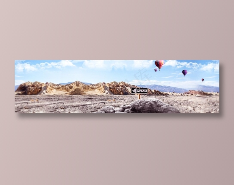 长版沙漠旅途背景