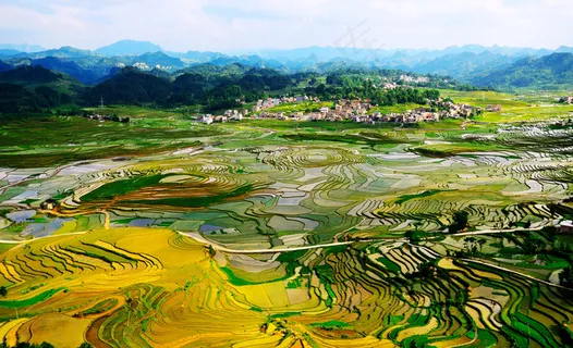 巴平小梯田全景图片 巴平小梯田全景图片