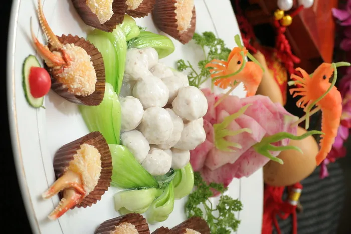 黄金蟹钳烩鱼丸 (2)