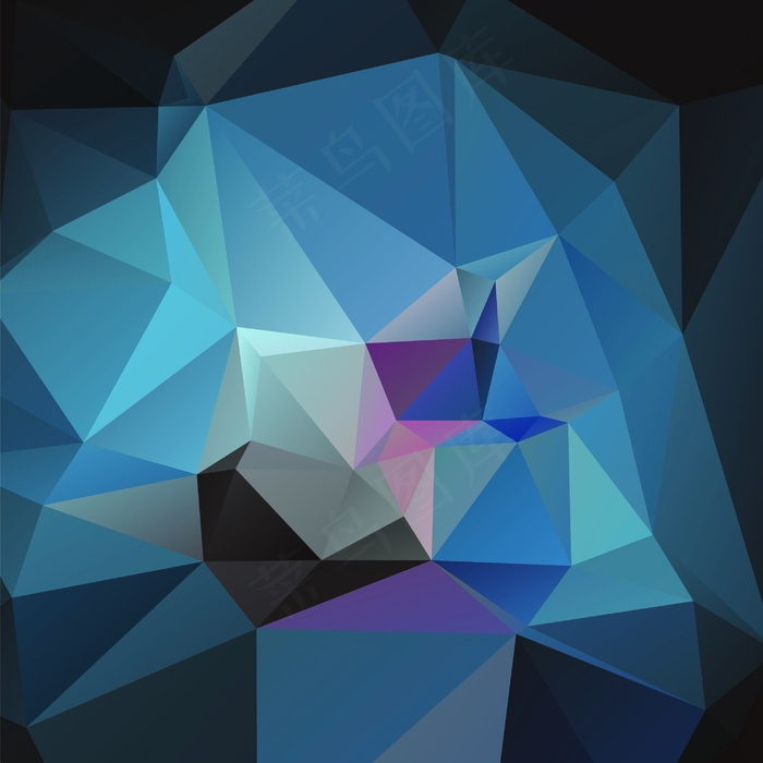 炫彩几何图形背景 几何艺术设计 多边形背景图片