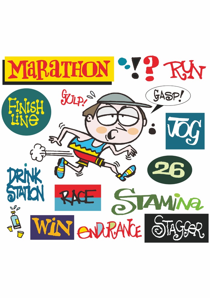 逃跑小学生 可爱英文数字