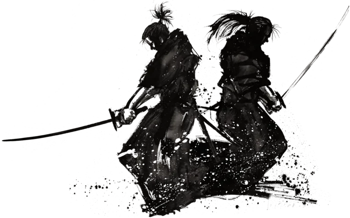 剑客武士剪影