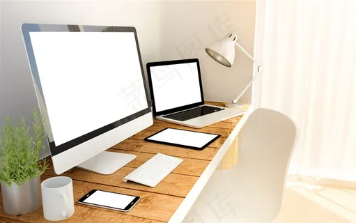 电脑与电脑桌VI贴图 电脑与电脑桌VI贴图