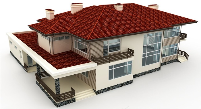 高档别墅房屋模型高清图片