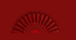 手绘扇子素材矢量免抠图