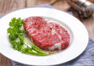 煎牛排美食图片