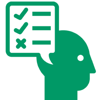 人物大脑剪影绿色少儿兴趣班