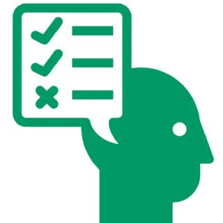 人物大脑剪影绿色少儿兴趣班