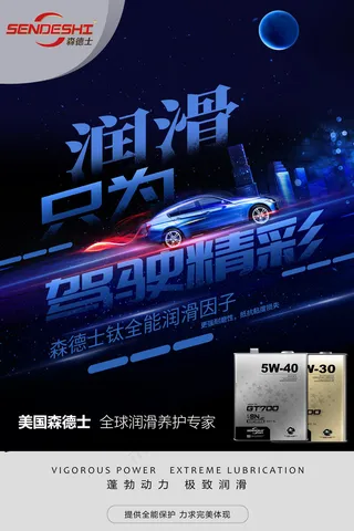 润滑油海报