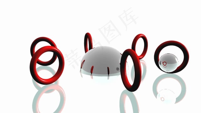 球, 领域, 戒指, 环面, 白色的, 圆形的, 设计