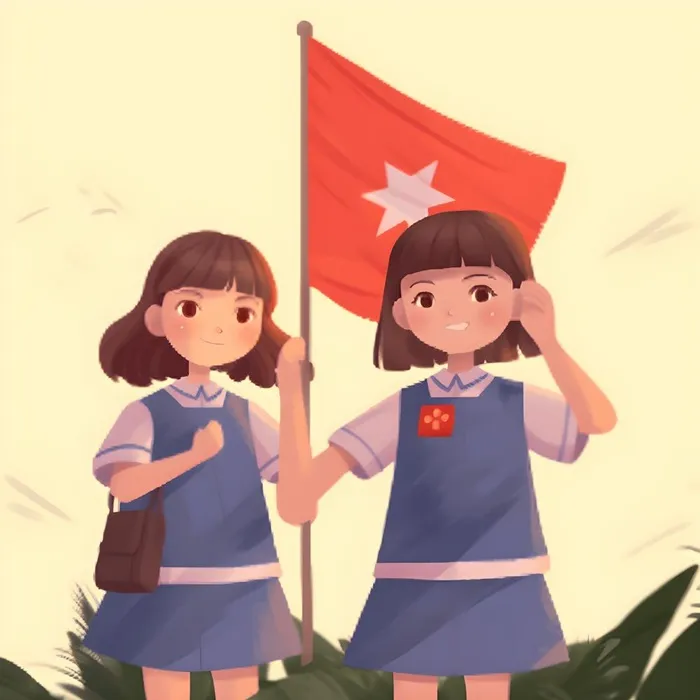 学生国旗背景(1900x1900)