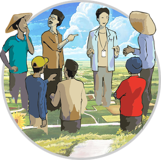 卡通人物农村现代农业