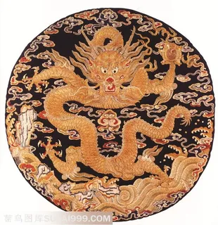 金丝飞龙古代龙凤刺绣中国风图片 金丝飞龙古代龙凤刺绣中国风图片
