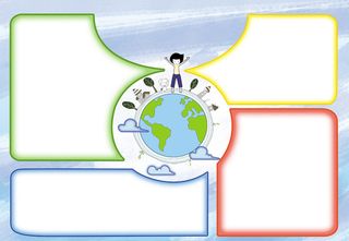 彩色中小学手抄小报轮盘