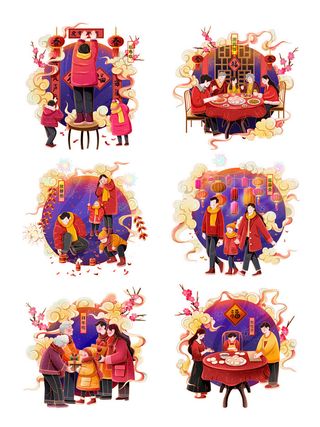 设计创造老虎虎年新年素材