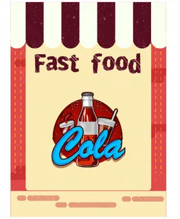 食物标签矢量素材汉堡店快餐标签矢量图AI格式