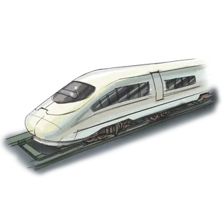 高铁列车动车动画免扣素材PNG