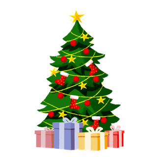 圣诞节平安夜冬季双旦设计圣诞装饰海报元素