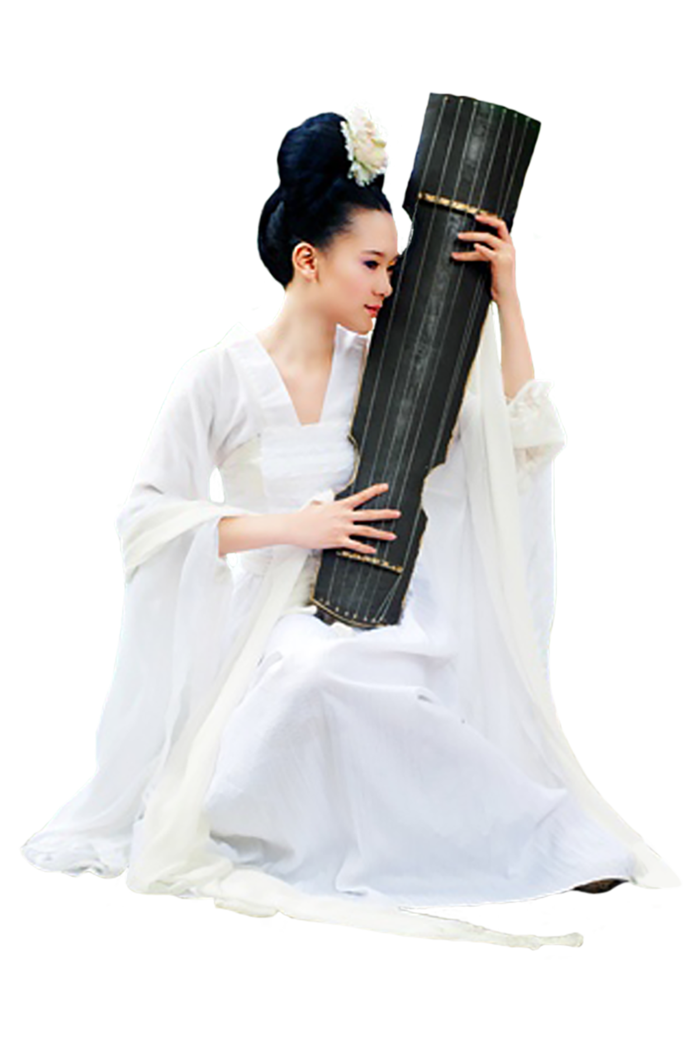 03 (11)免抠元素 免抠摄影 美女 人物 服装 古风 演奏