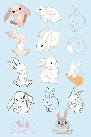 矢量小白兔