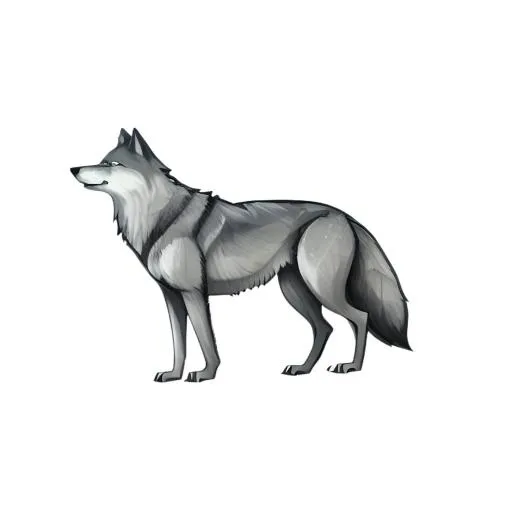 狼动物免抠(2048x2048)