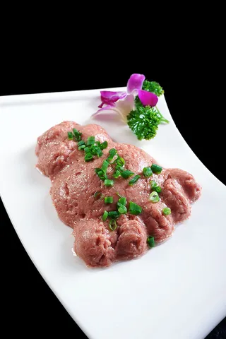 火锅配菜牛肉滑