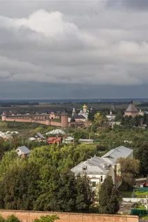 俄罗斯苏兹达尔小镇鸟瞰风光