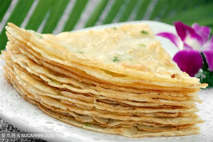 葱油饼的美食图片