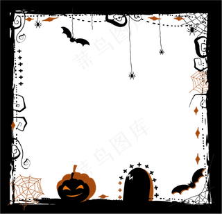 万圣节边框万圣节元素像框