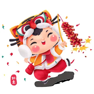 PNG免扣2022虎年新年春节元旦卡通老虎形象图片插画PSD设计素材