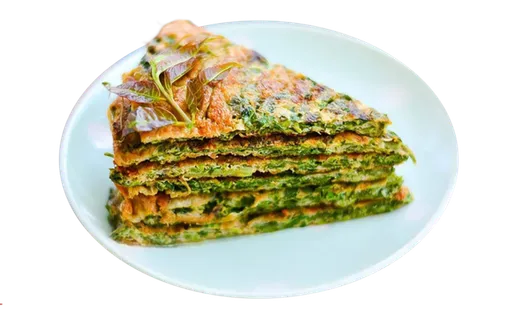 香椿饼装盘美食免抠图