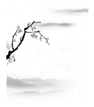 中国山水画水墨图案素材47