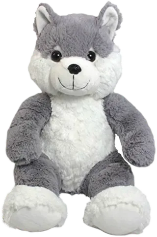 灰白熊素材毛绒玩偶