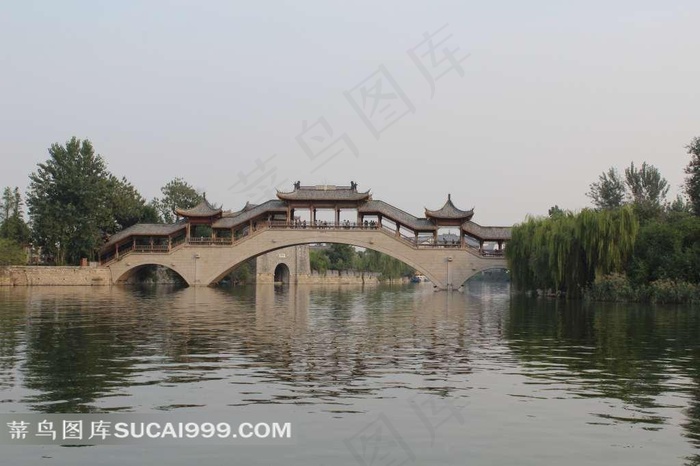 山东枣庄台儿庄风景素材