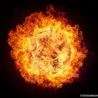 一团熊熊燃烧的火焰火的图片