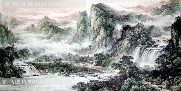 国画山水风景艺术图片