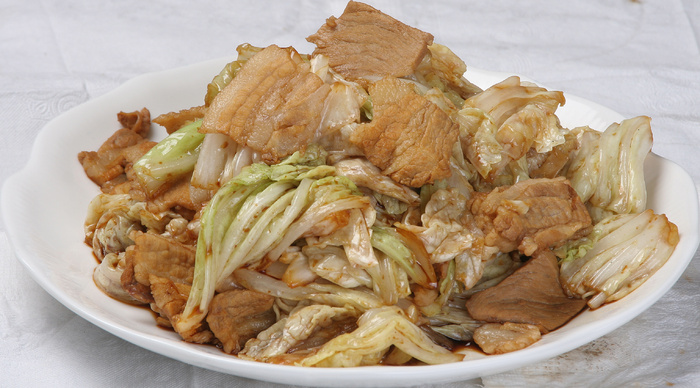 2腌肉炒白菜16
