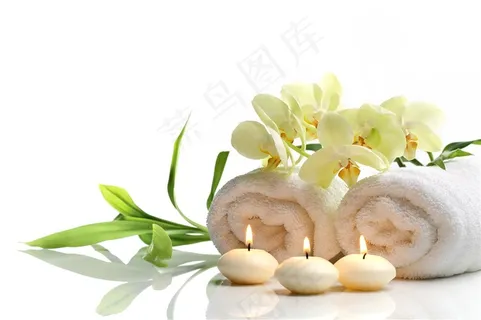 美丽的彩色蜡烛图片