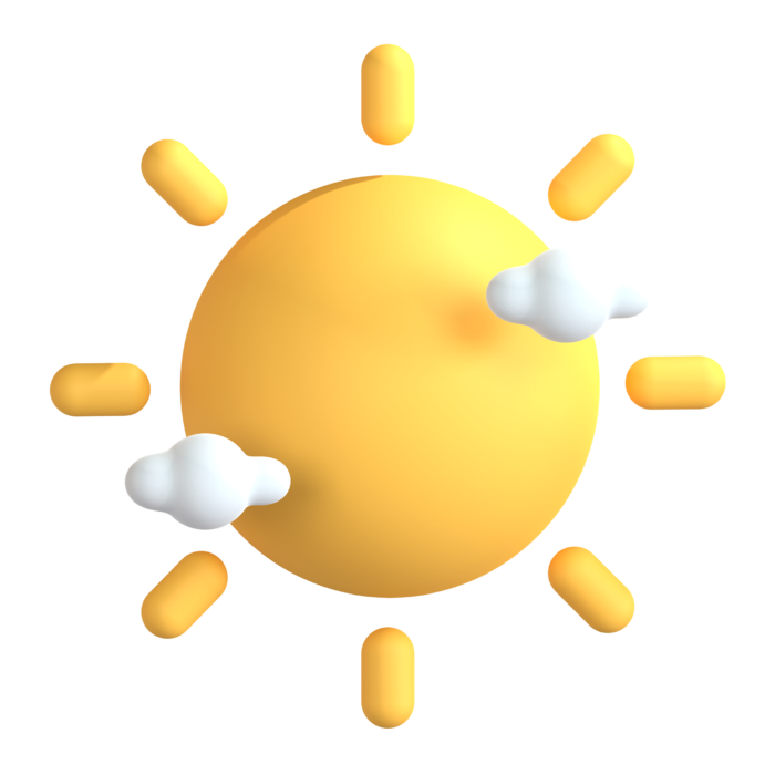 太阳卡通自然图标3Dpng素材