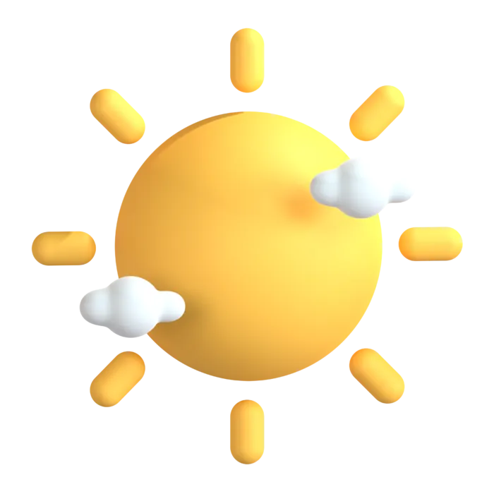 太阳卡通自然图标3Dpng素材