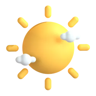 太阳卡通自然图标3Dpng素材