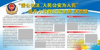 派出所秉公执法人民*为人民展板分层图