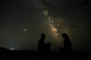 黑色星空摄影素材