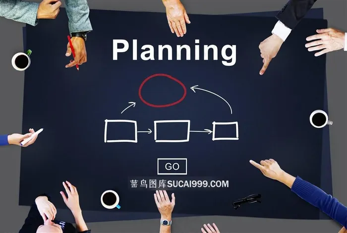 办公桌会议人物摄影高清图片