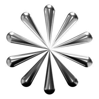 花瓣形酸性雪花形状免扣