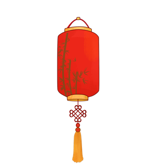 卡通手绘灯笼中秋节元宵节花灯新年海报元素PNG免扣PS素材
