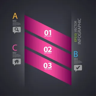 免抠潮流彩色标签