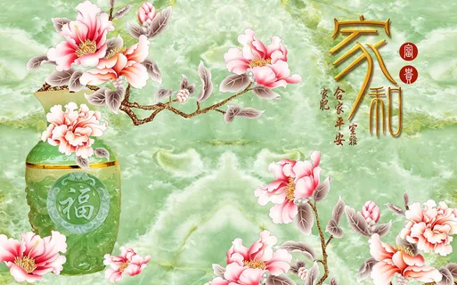 雕塑玉雕背景风景