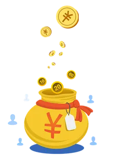 钱袋子财富发财图标